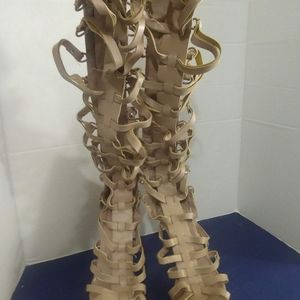 Charlotte Russe Adriana Knee Gladiator Sandals